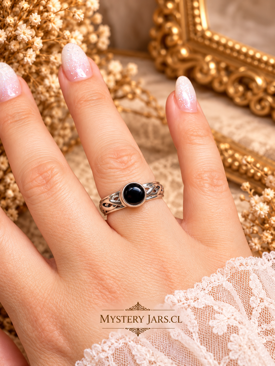 Anillo onix negro Plata 925
