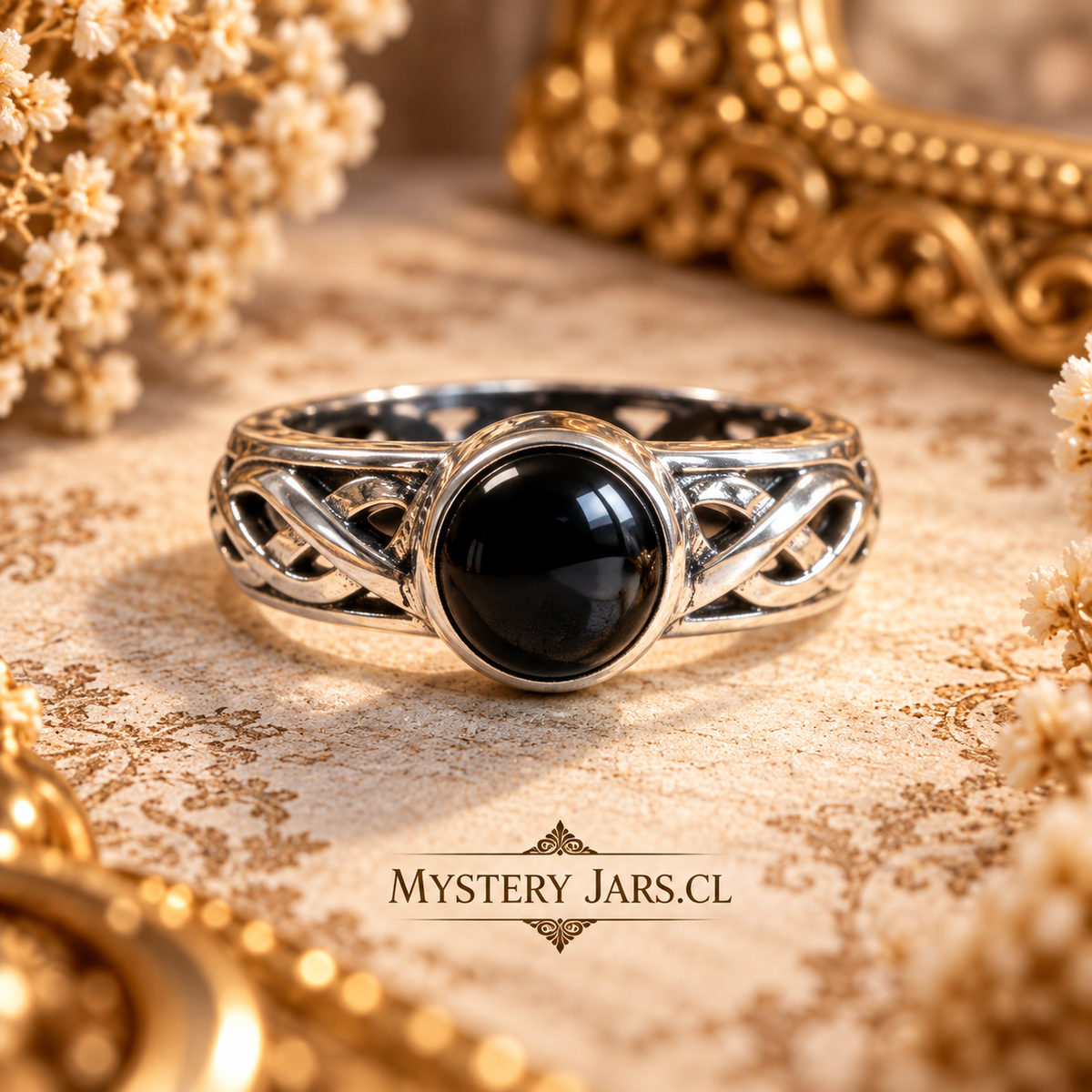Anillo onix negro Plata 925