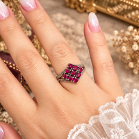 Anillo Rubelita Rosa Plata 925