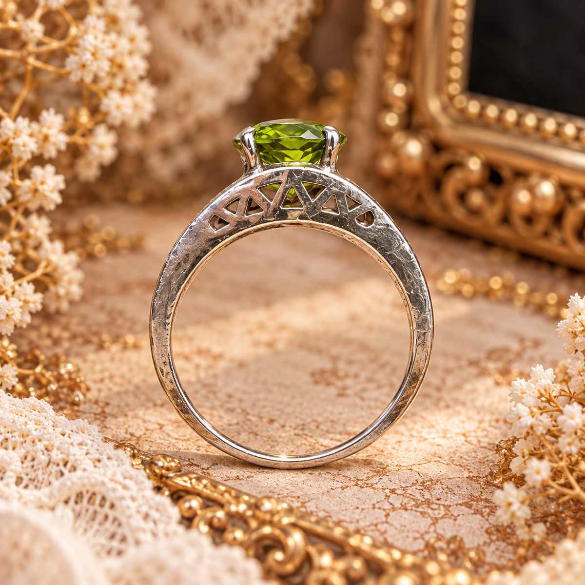 Anillo Peridoto Plata 925