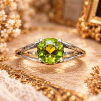 Anillo Peridoto Plata 925