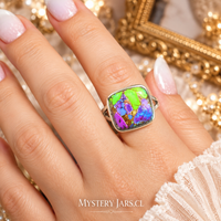 Anillo turquesa natural multicolor Arizona Plata 925
